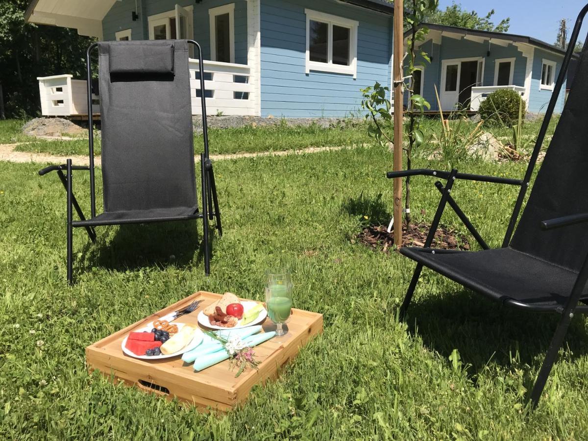 Domek Caloroczny Na Wylacznosc Niebieska Osada Nad Gorskim Potokiem Stary Waliszow エクステリア 写真